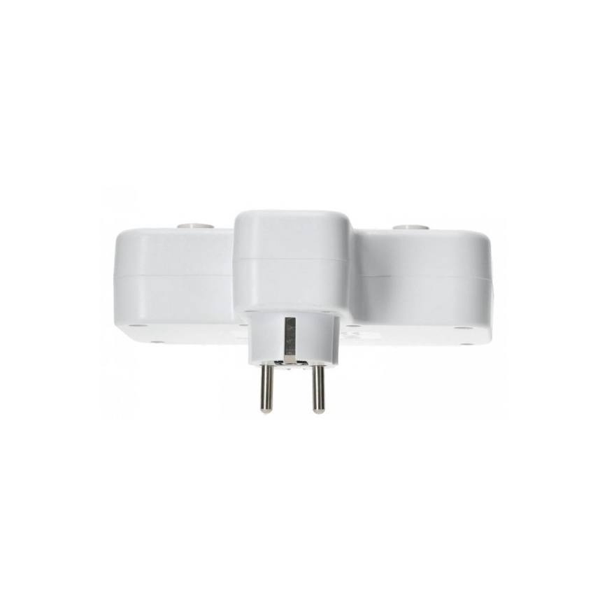 Multiprise avec interrupteur et éclairage LED LINEA PRO 2 prises SCHUKO + 3x USB A/C 4000K blanche