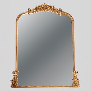 muur spiegel 114x86x2,7 cm goud