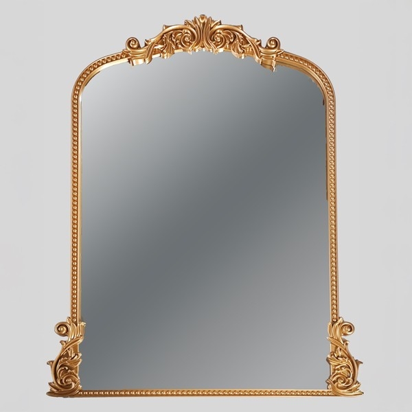 muur spiegel 114x86x2,7 cm goud