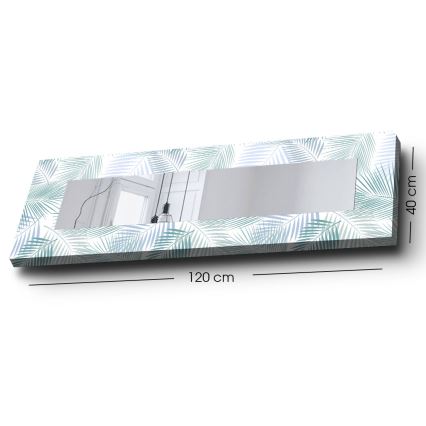 muur spiegel 120x40 cm bladeren