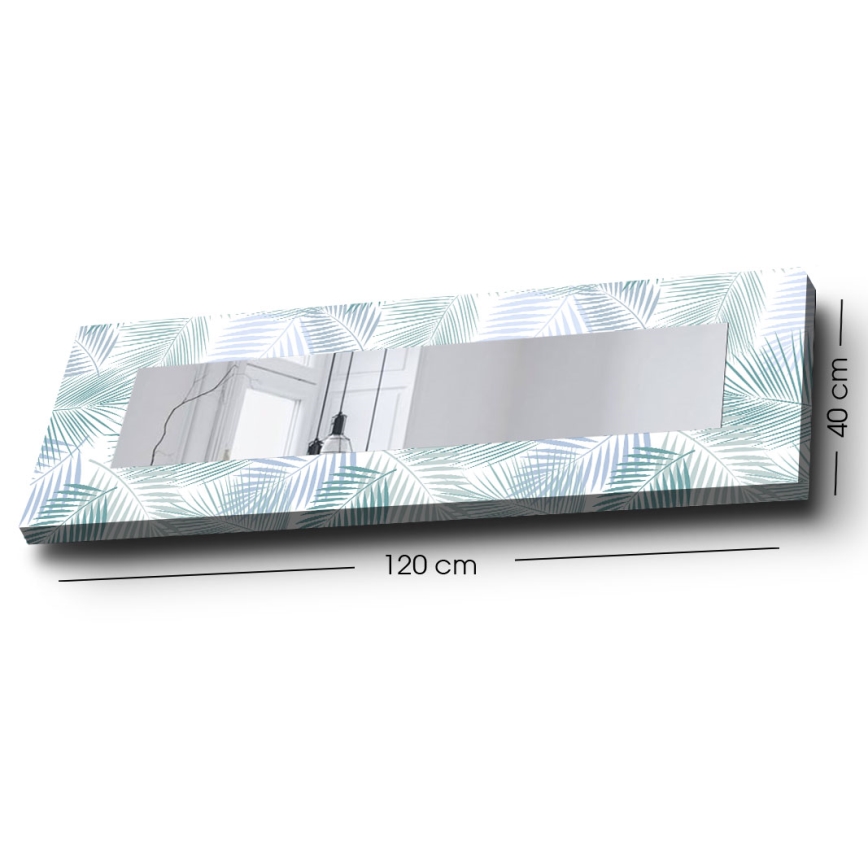muur spiegel 120x40 cm bladeren