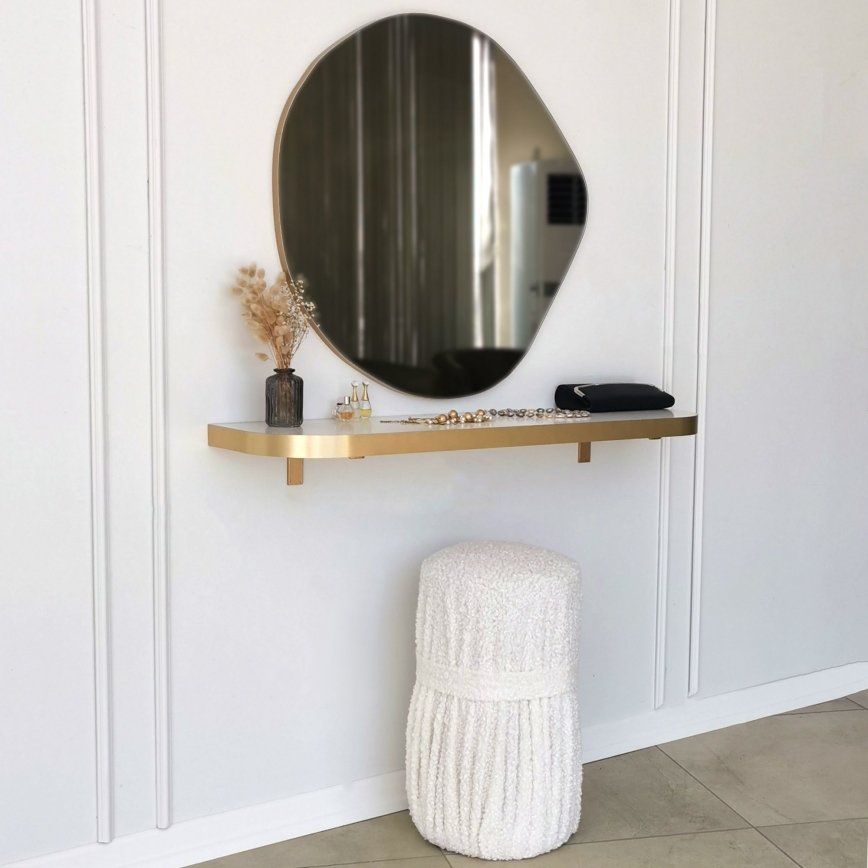 muur spiegel ASSO 70x67 cm goud