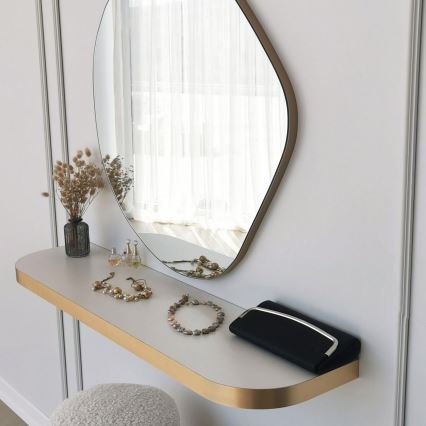 muur spiegel ASSO 70x67 cm goud