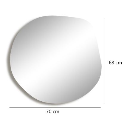 muur spiegel ASSO 70x67 cm goud
