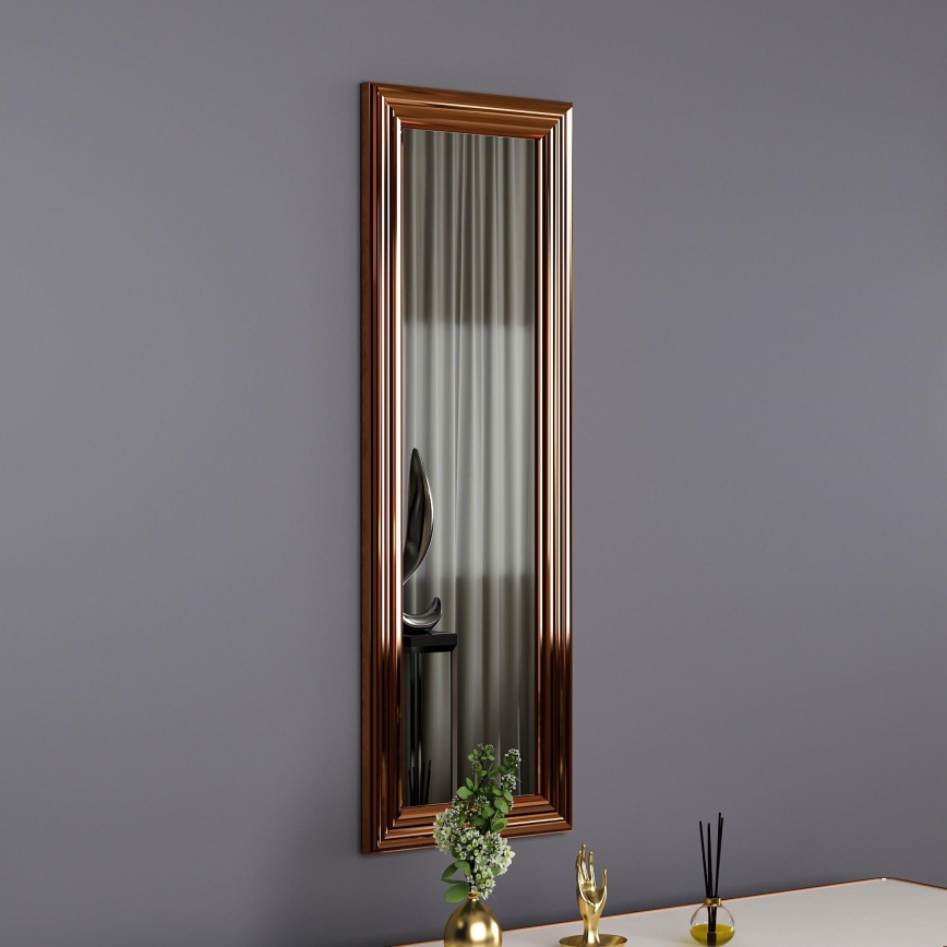 muur spiegel BOSS 90x30 cm brons