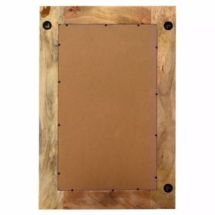 muur spiegel MANU 90x60 cm massief hout/mangoboom