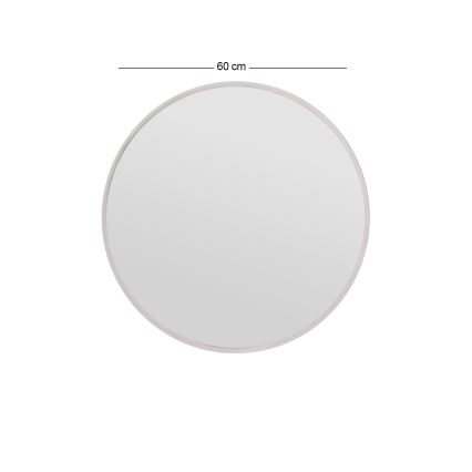 muur spiegel OZZE diameter 60 cm wit