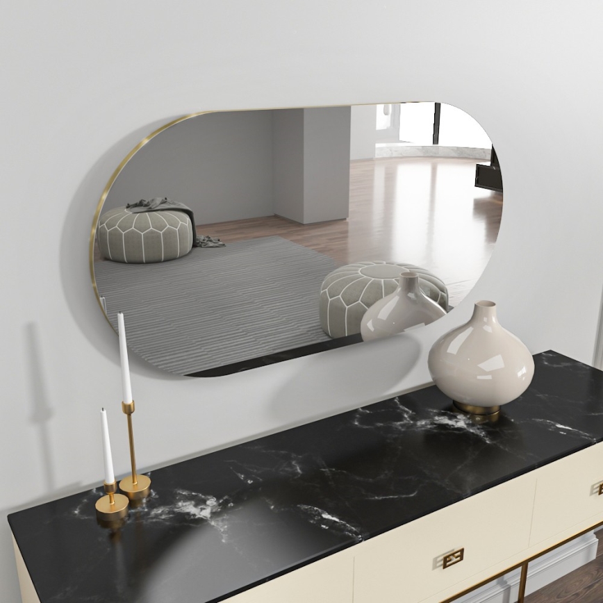 muur spiegel RIORS 85x45 cm goud