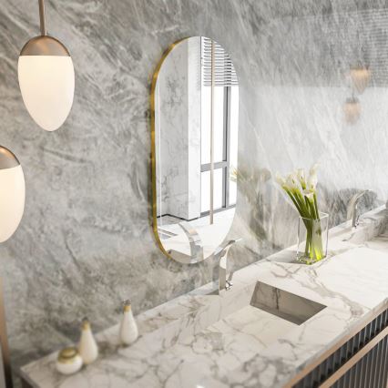 muur spiegel RIORS 85x45 cm goud