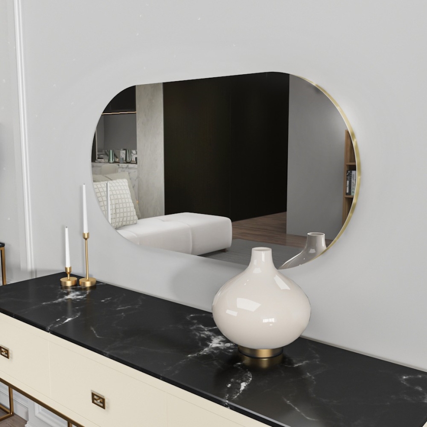 muur spiegel RIORS 85x45 cm goud