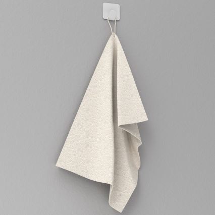 Muurhaak 4x4 cm wit