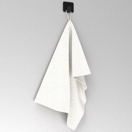 Muurhaak 4x4 cm zwart