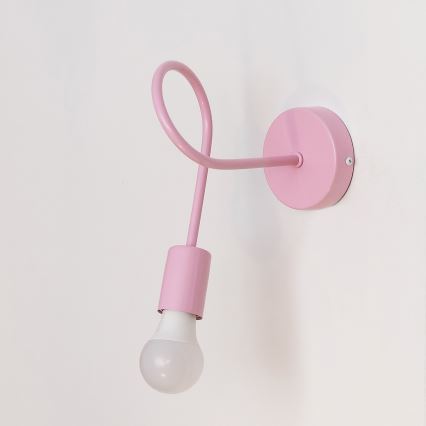 Muurlamp OXFORD 1xE27/15W/230V roze