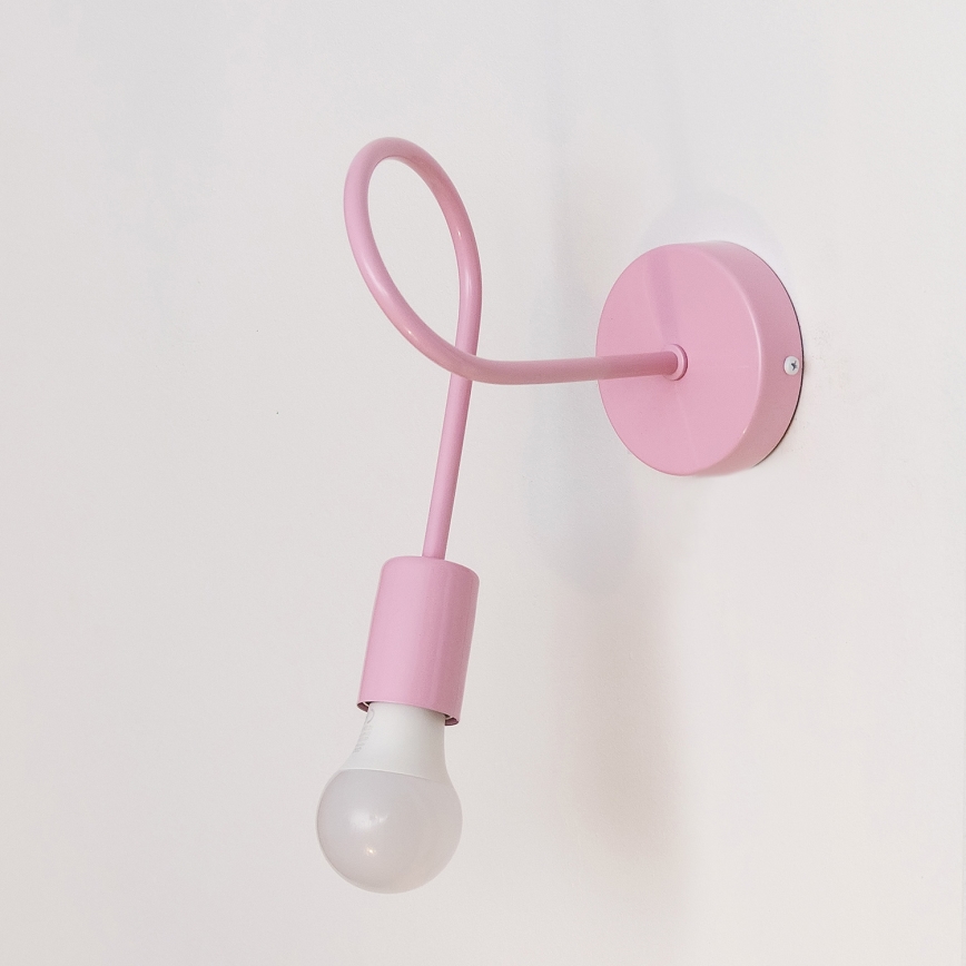 Muurlamp OXFORD 1xE27/15W/230V roze