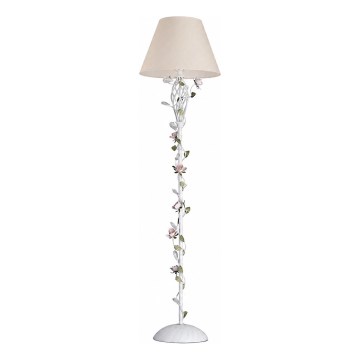 MW-LIGHT - Lampadaire FLORA 1xE27/40W/230V blanc/crème