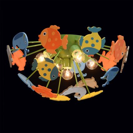 MW-LIGHT - Plafondlamp kinderkamer KINDER 5xE14/40W/230V