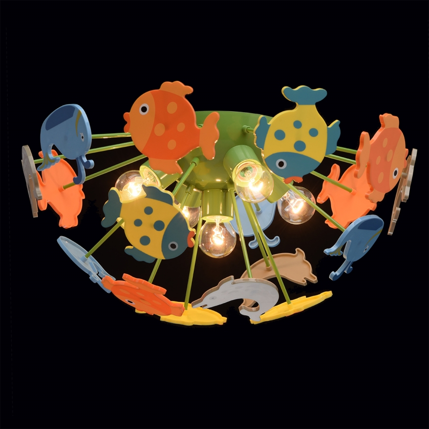 MW-LIGHT - Plafondlamp kinderkamer KINDER 5xE14/40W/230V