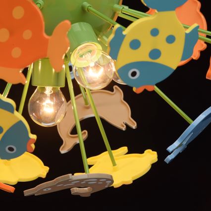 MW-LIGHT - Plafondlamp kinderkamer KINDER 5xE14/40W/230V