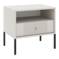 Nachtkastje LUE beige/zwart