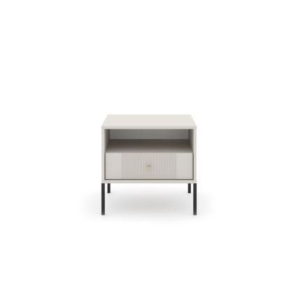 Nachtkastje LUE beige/zwart