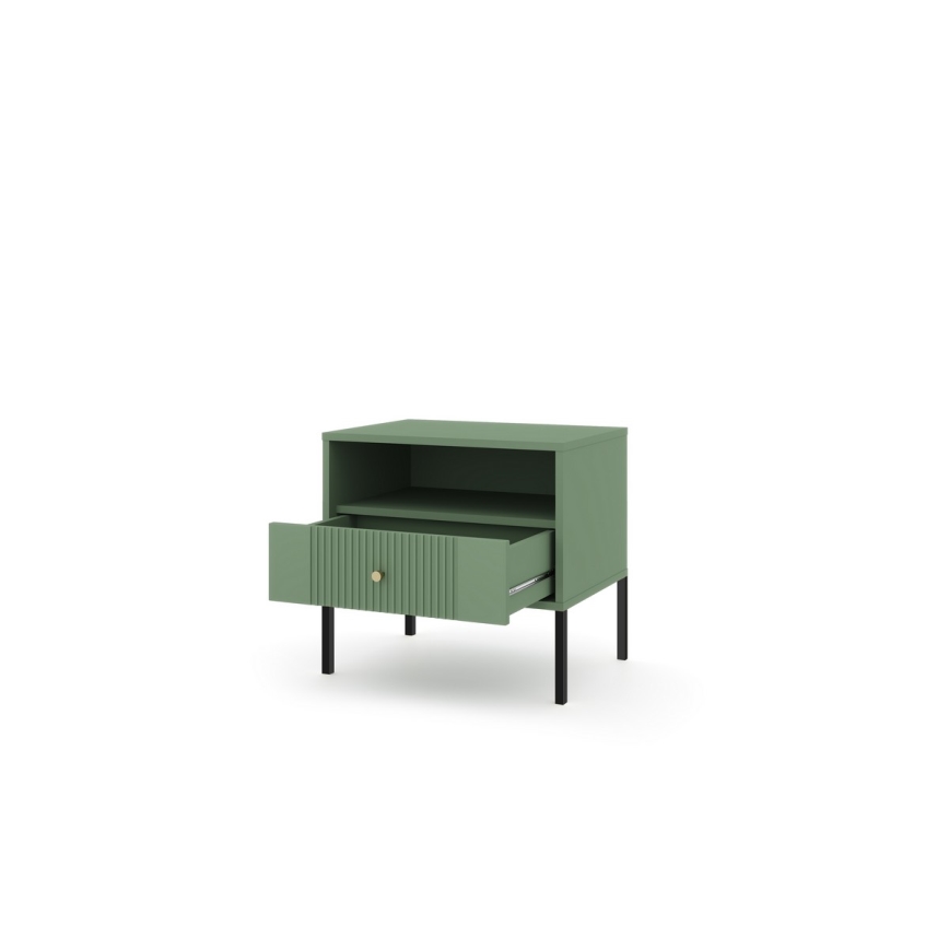 Nachtkastje LUE groen/zwart