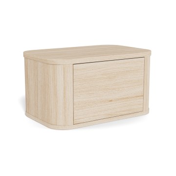 Nachtkastje MADERA 46x30 cm wit eiken