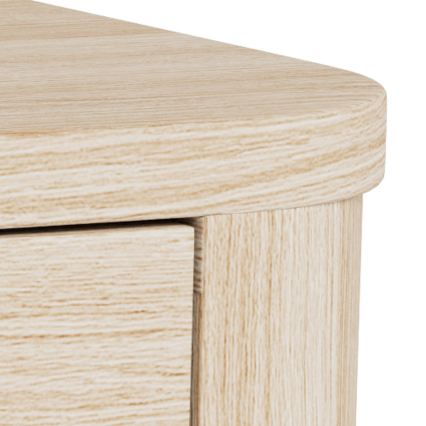 Nachtkastje MADERA 46x30 cm wit eiken