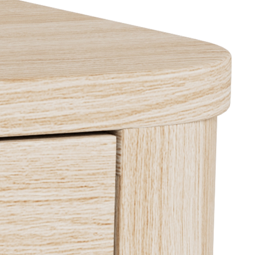 Nachtkastje MADERA 46x30 cm wit eiken