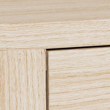 Nachtkastje MADERA 46x30 cm wit eiken