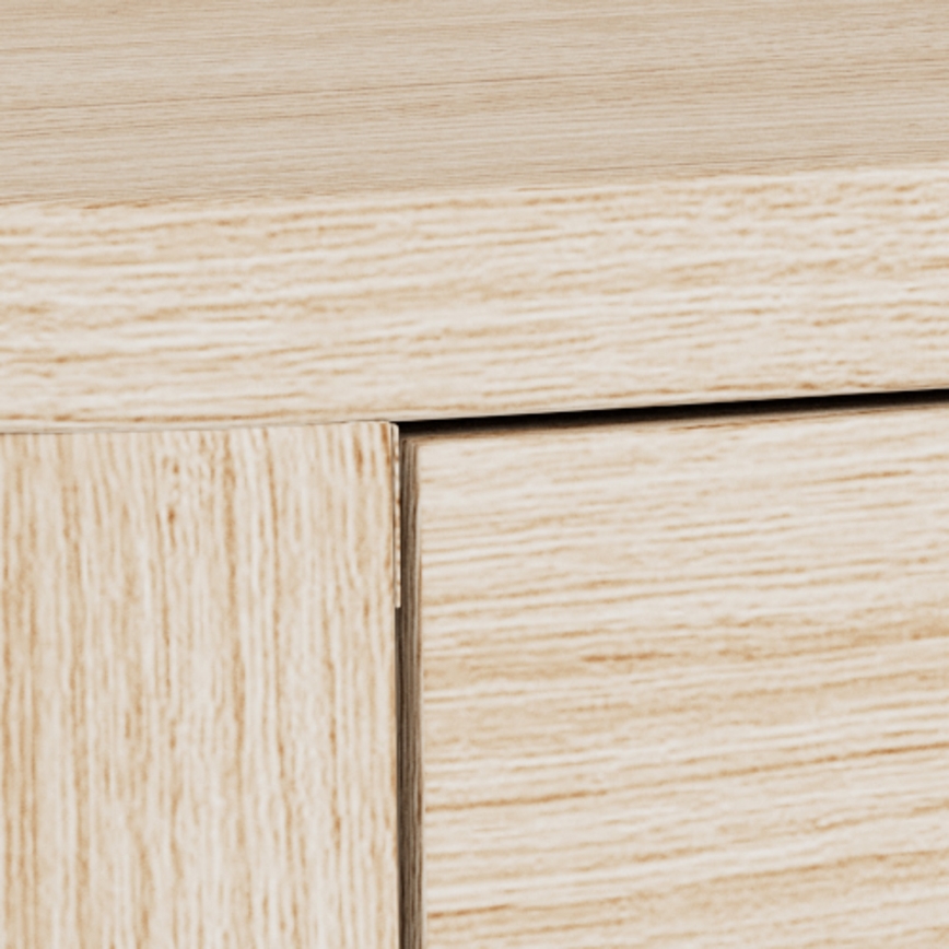 Nachtkastje MADERA 46x30 cm wit eiken