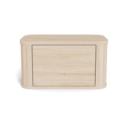 Nachtkastje MADERA 46x30 cm wit eiken