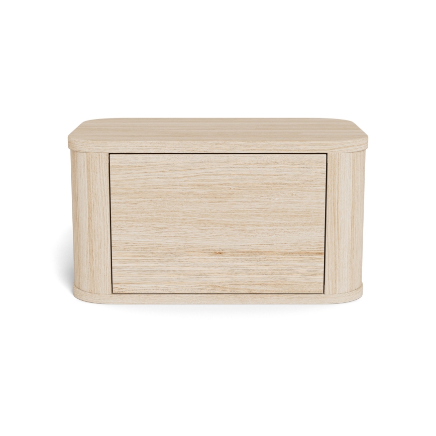 Nachtkastje MADERA 46x30 cm wit eiken