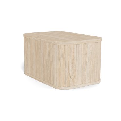 Nachtkastje MADERA 46x30 cm wit eiken