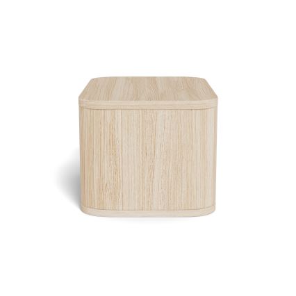Nachtkastje MADERA 46x30 cm wit eiken