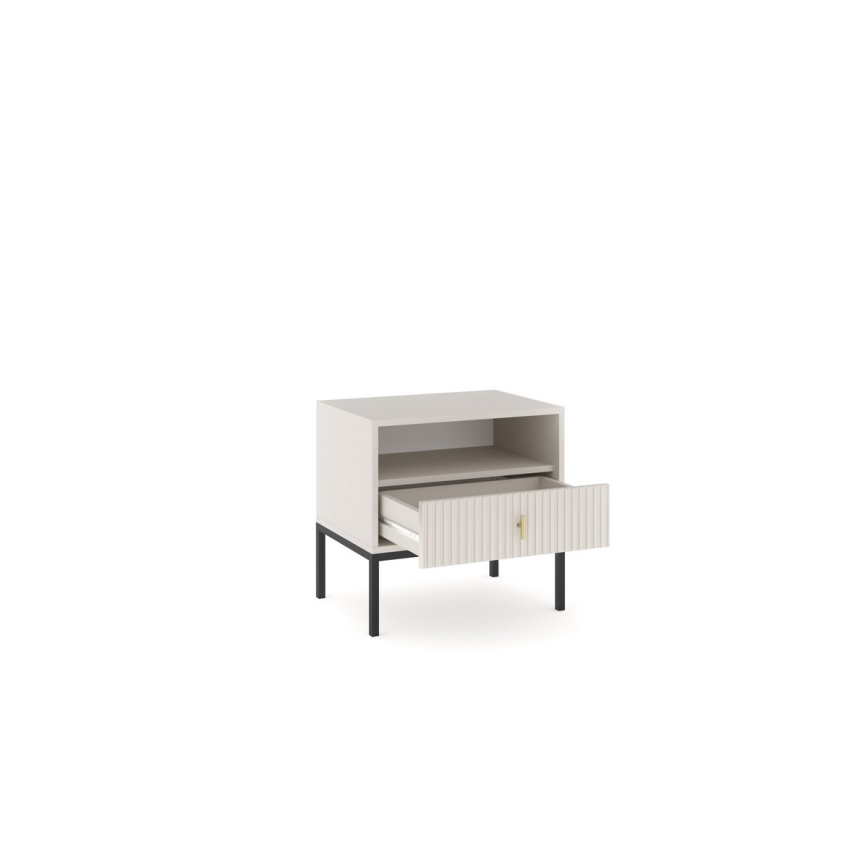 Nachtkastje SUE beige/kasjmier
