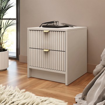 Nachtkastje TIRENO 35x40 cm beige