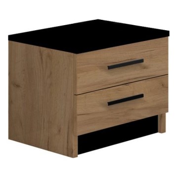 Nachtkastje TOD eiken craft/zwart