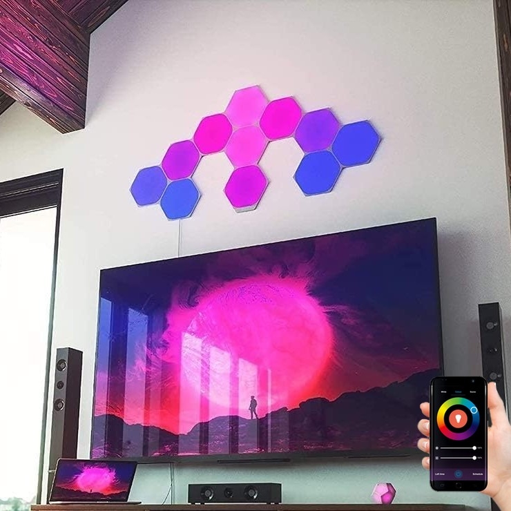 Nanoleaf - LOT 15x Panneau RGB à intensité variable LED/2W/230V 1200-6500K Wi-Fi