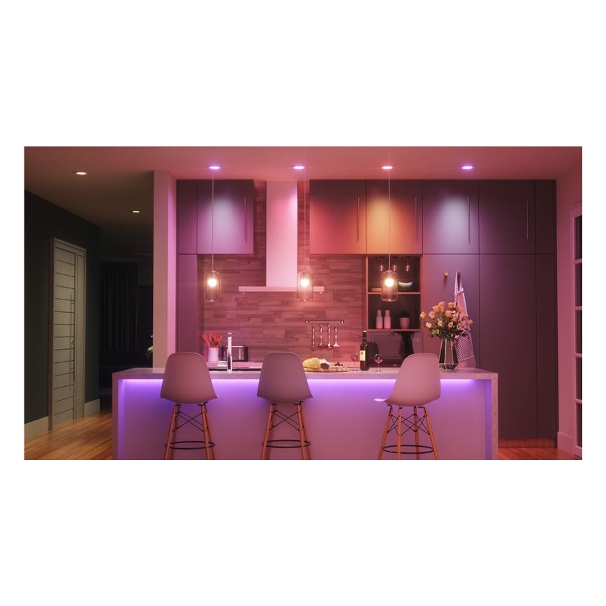 LOT 3x Ampoule à intensité variable LED RGBW ESSENTIALS A60 E27/8,5W/230V CRI 90 2700-6500K Wi-Fi - Nanoleaf
