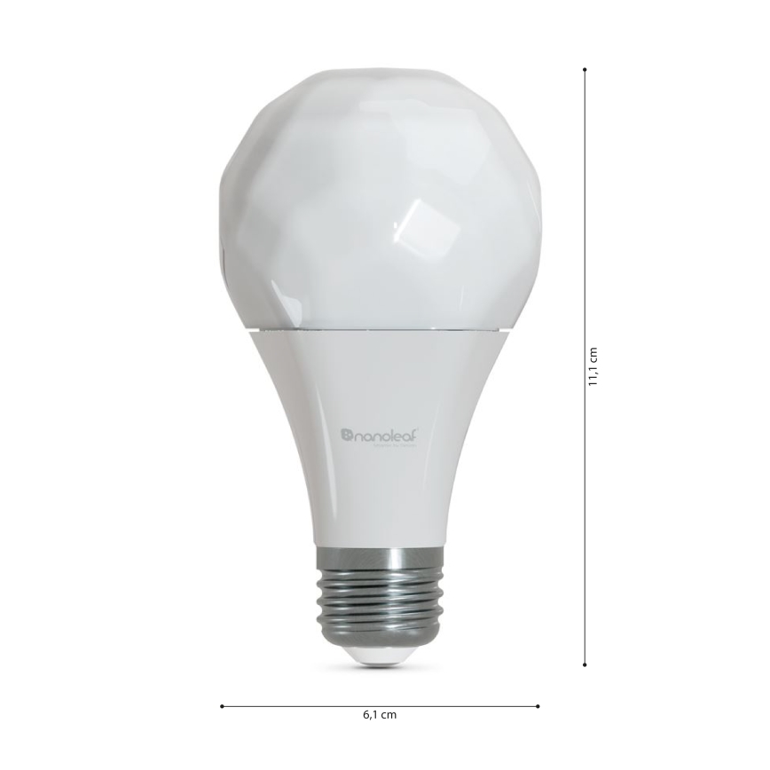 LOT 3x Ampoule à intensité variable LED RGBW ESSENTIALS A60 E27/8,5W/230V CRI 90 2700-6500K Wi-Fi - Nanoleaf