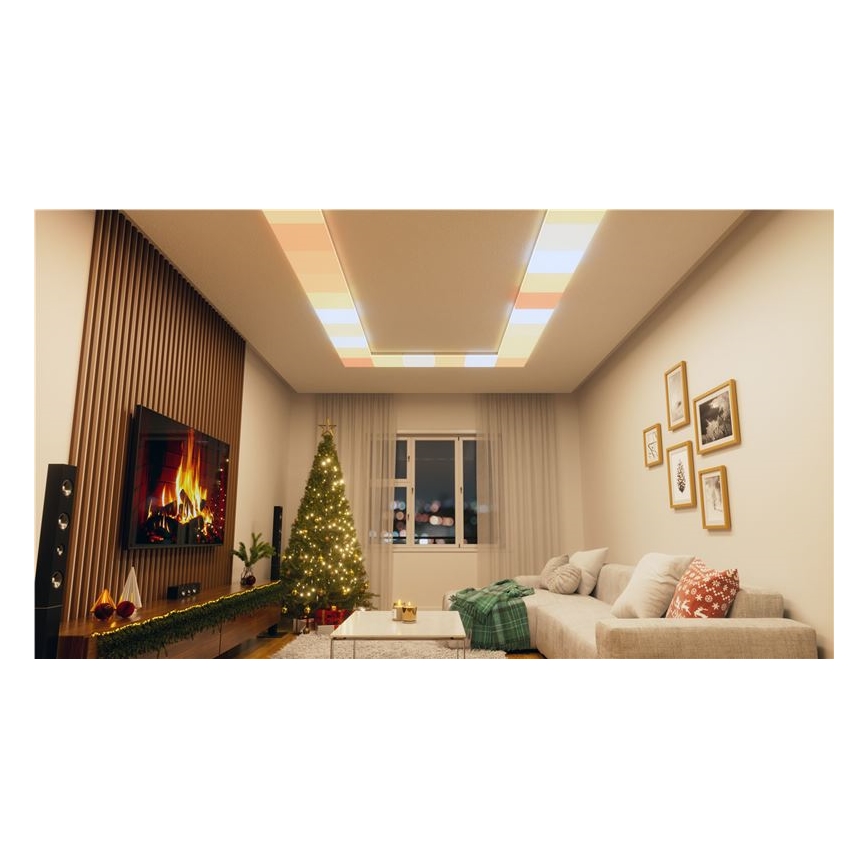 Nanoleaf - KIT 3x LED RGBW Plafonnier dimmable SKYLIGHT 1xLED/18W/230V + 2xLED/16W/230V 2700-6500K Wi-Fi