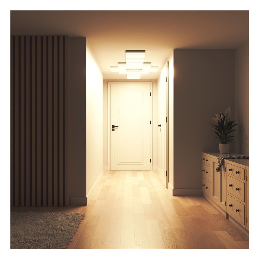 Nanoleaf - ENSEMBLE 3x plafonniers LED RGBW dimmables SKYLIGHT LED/18W/230V + 2xLED/16W/230V 2700-6500K Wi-Fi