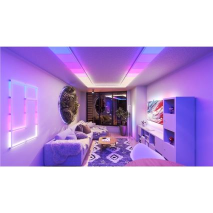 Nanoleaf - ENSEMBLE 3x plafonniers LED RGBW dimmables SKYLIGHT LED/18W/230V + 2xLED/16W/230V 2700-6500K Wi-Fi