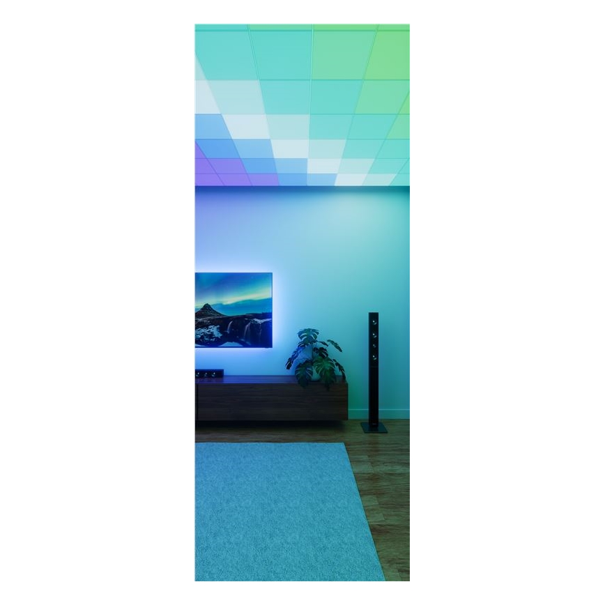 Nanoleaf - ENSEMBLE 3x plafonniers LED RGBW dimmables SKYLIGHT LED/18W/230V + 2xLED/16W/230V 2700-6500K Wi-Fi