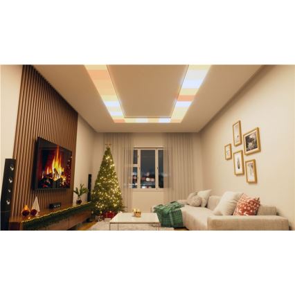Nanoleaf - ENSEMBLE 3x plafonniers LED RGBW dimmables SKYLIGHT LED/18W/230V + 2xLED/16W/230V 2700-6500K Wi-Fi