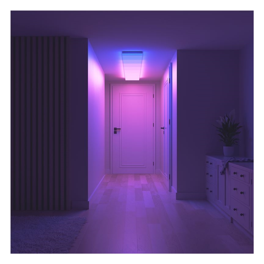 Nanoleaf - SET 3x RGBW dimbare plafondlamp SKYLIGHT 1xLED/18W/230V + 2xLED/16W/230V 2700-6500K Wi-Fi
