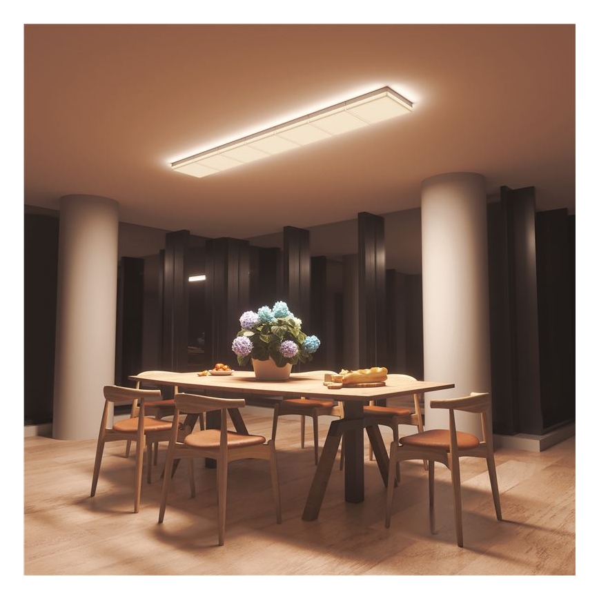 Nanoleaf - SET 3x RGBW dimbare plafondlamp SKYLIGHT 1xLED/18W/230V + 2xLED/16W/230V 2700-6500K Wi-Fi