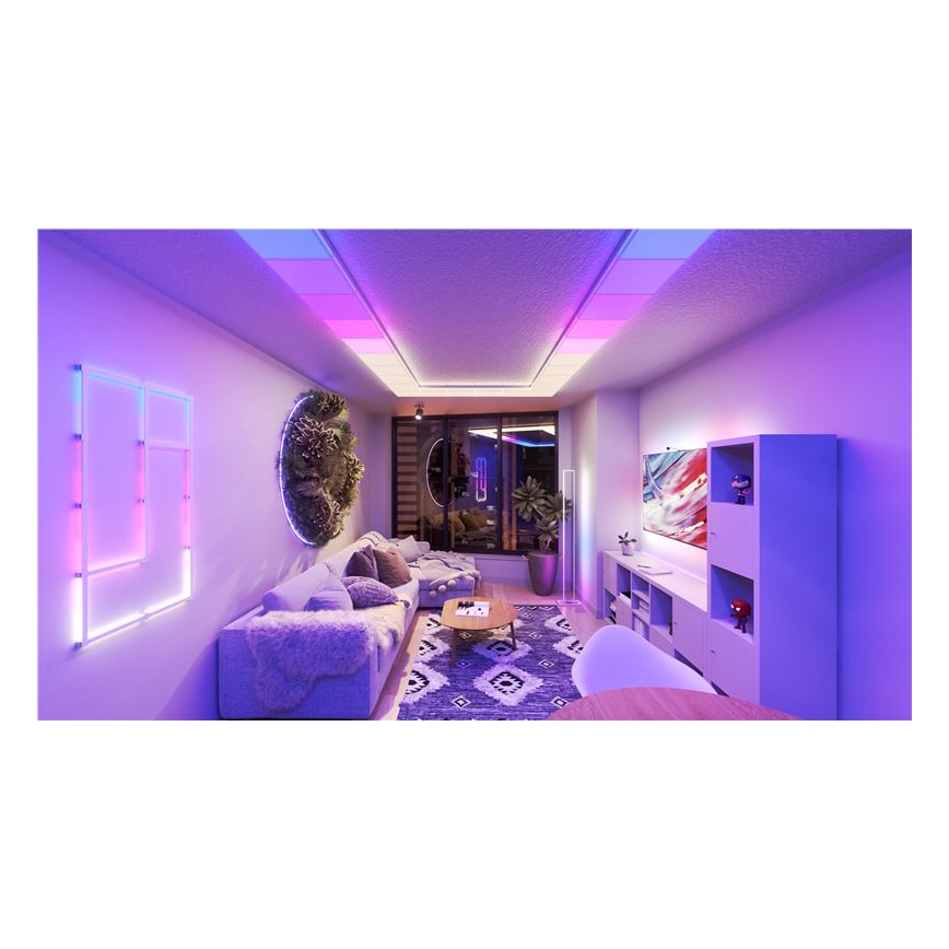 Nanoleaf - SET 3x RGBW dimbare plafondlamp SKYLIGHT 1xLED/18W/230V + 2xLED/16W/230V 2700-6500K Wi-Fi