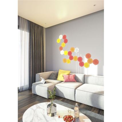 Nanoleaf - SET 9x LED RGB Dimbaar lichtpaneel SHAPES HEXAGON LED/2W/230V 1200-6500K Wi-Fi