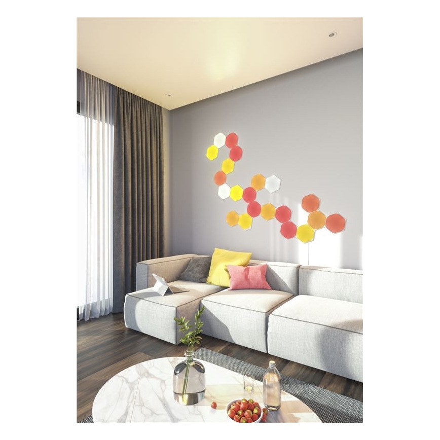 Nanoleaf - SET 9x LED RGB Dimbaar lichtpaneel SHAPES HEXAGON LED/2W/230V 1200-6500K Wi-Fi